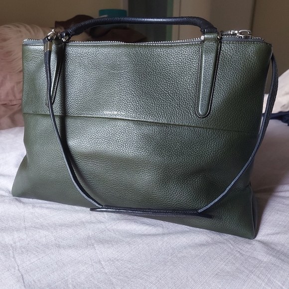 Coach Green Leather Borough Shoulder Bag - Picture 2 of 11